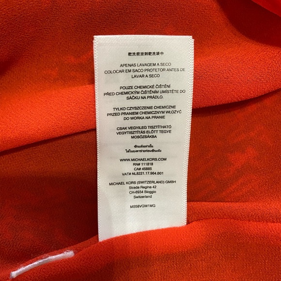 Michael Kors dress black/red size S EUC - Picture 7 of 7